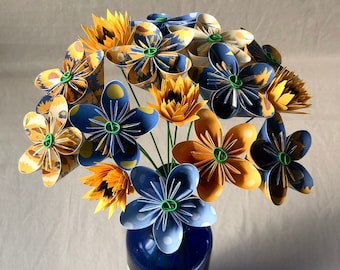 Sunflower Paper Flower Origami Bouquet