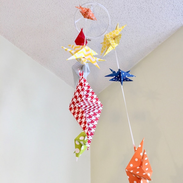 Star Baby Mobile Patterned Nursery Decoration