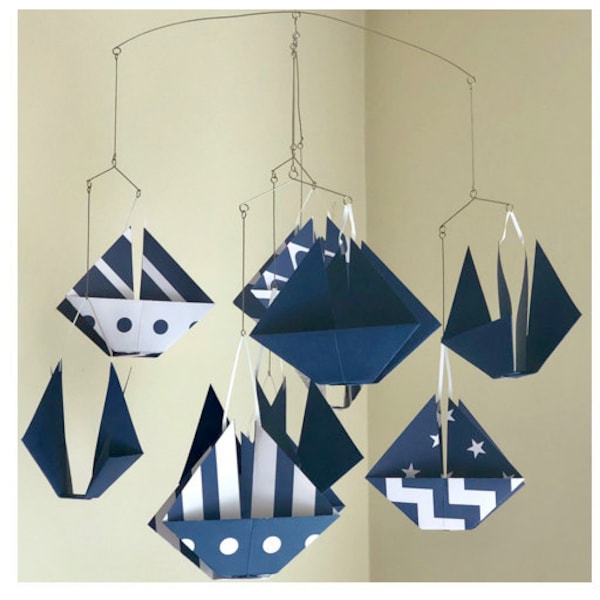 Custom Sailboat Baby Mobile Made to Order