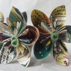 Comic Book Boutonnieres Set of 2