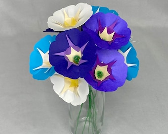 Morning Glories Paper Flower Bouquet