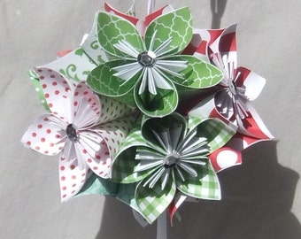 Origami Christmas Ornament Joyful Large Size