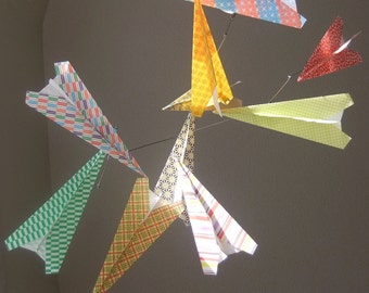 Baby Mobile Paper Airplanes