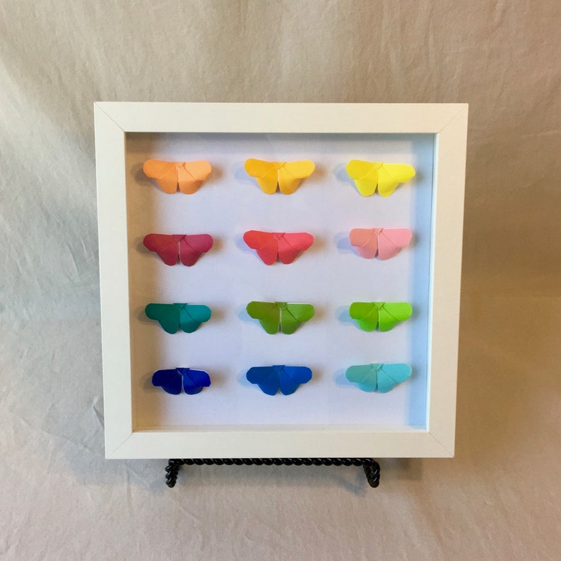 Butterfly Shadow Box Wall Art Etsy