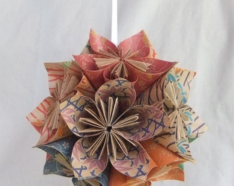 Origami Flower Christmas Ornament The Natural