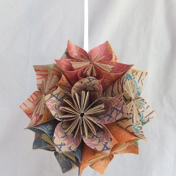 Origami Flower Christmas Ornament The Natural