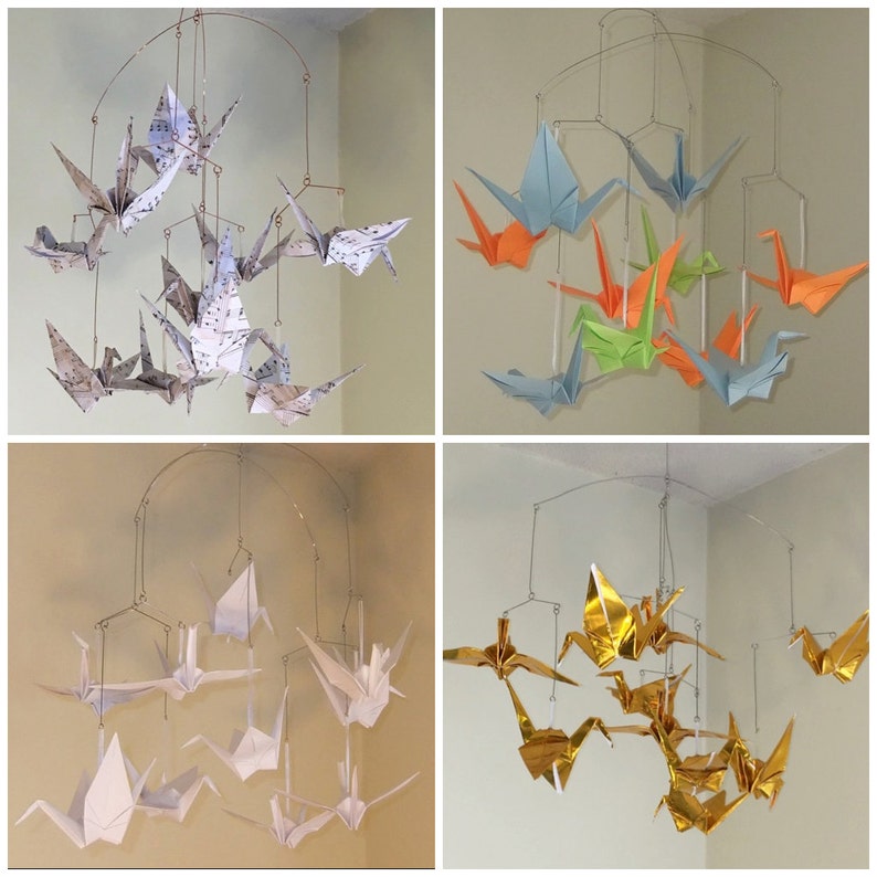 Custom Origami Crane Mobile Made to Order image 3