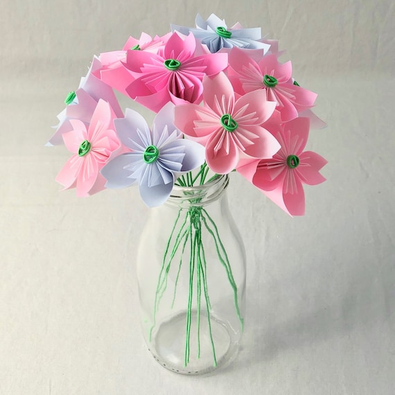 NEW - Crepe Cherry Flowers Craft Kit, Paper Flower Making