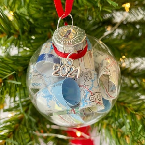 Kerstornament Amerikaanse kaart
