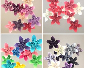 Custom Baby Mobile Made to Order Paper Flower Nursery Decoration