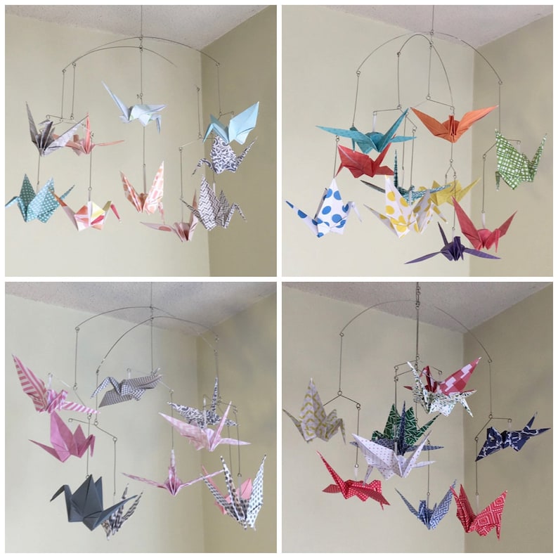Custom Origami Crane Mobile Made to Order Etsy