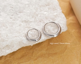 Anillo de tabique grueso de acero quirúrgico 16G/Aro de cartílago/aro de hélice/joyería gruesa para tabique/perforación de tabique