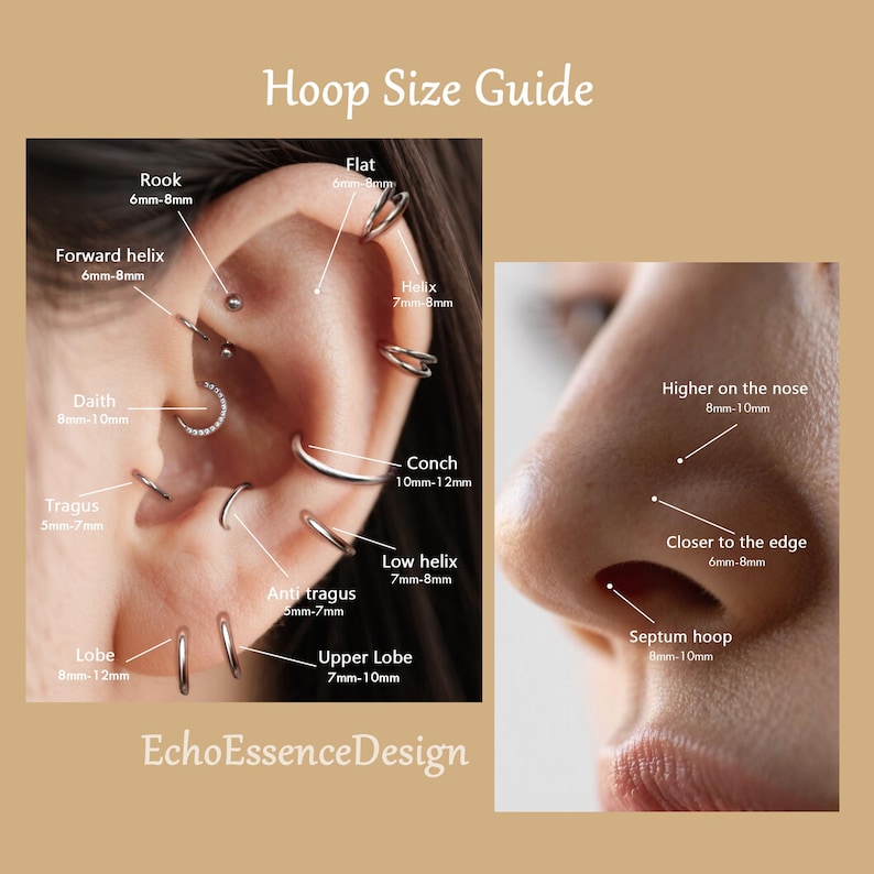 Ear Rook Location 16G Ruby Flower Septum Ring | CZ Daith Earring | Danity Septum Jewelry ...
