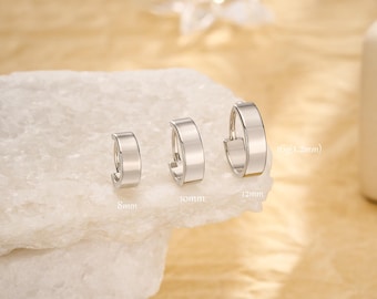 Anillo de tabique grueso de 16 g, pendiente de cartílago, joyería para el tabique, piercing ancho de caracola, con bisagra y clicker.