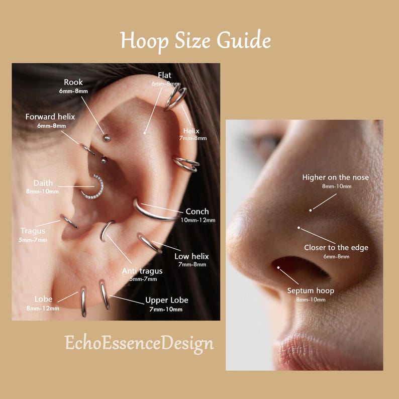 16G Twisted Rope Septum Clicker Hoop/Septum Ring/Septum Piercing/Conch Piercing/Braided Design Septum Jewelry/Sugical Steel/Gifts for Her image 8