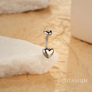Piercing de umbigo de titânio 14G/piercing de umbigo com rosca interna/piercing de umbigo/barra de umbigo/piercing de barriga/barra curva/joias corporais/presentes