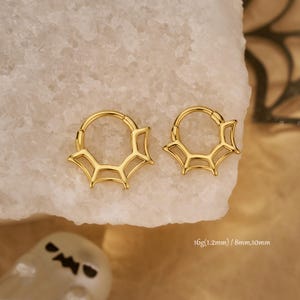 16G Halloween Septum Ring/ Spider Web Septum Clicker/Daith Hoop/Conch Piercing/Septum Piercing Jewelry/Cartilage/Helix Earring Hoop/Gifts