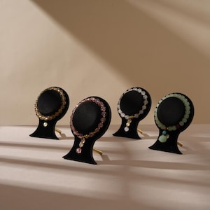 Beaded Bracelet Display Holder Black Jewelry Organizer for Photography Jewellery Booth Showcase Prop