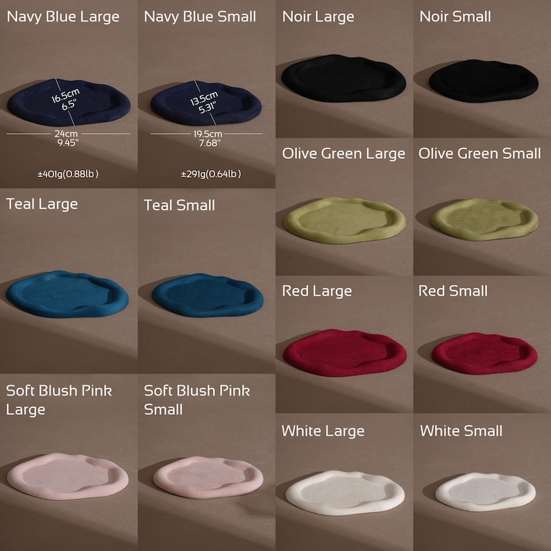 Cloud Suede Jewelry Dish: Ring, Bracelet, Earring Display Tray Prop image 5