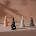 Marble Ring Cone Holder: Elegant Jewelry Display Stand for Wedding Bands