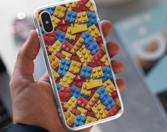 Toy Bricks Flexi Case Building Bricks Slim Phone Case for iPhone 16 15 14 13 12 Pro Max Samsung Galaxy s24 s23 s22
