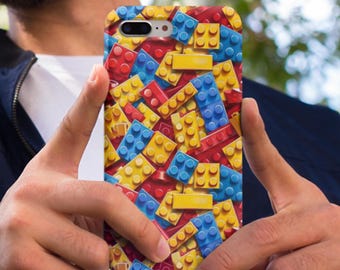 Toy Bricks Tough Phone Case for iPhone 16 15 14 13 12 Pro Max Samsung Galaxy s24 s23 s22 Google Pixel 8 7 6 pro | Building Bricks Phone Case