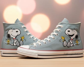 Cartoon Dog Hand-Embroidered Converse Chuck Taylor 1970s Shoes