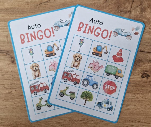 Bilder-Bingo Karten für Kinder – Lernspiel mit Spaßfaktor!