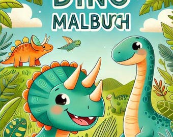 Dino Malbuch: Dinosaurier starkes Malbuch mit 40 Dinosaurier zum Ausmalen! Für Kreativität und Entspannung