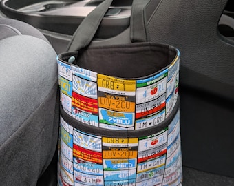 Car headrest trash bag, Gear shift car garbage bag, hanging car trash bag, auto organizer, reusable car garbage bag, Car Travel Bag