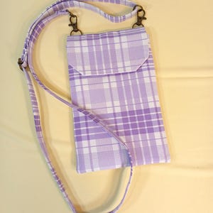 Cellphone Crossbody Purse, Smartphone Bag, Adjustable Strap Crossbody Mobile Phone Bag, Phone Bag with zippered pocket, Crossbody Fabric Bag