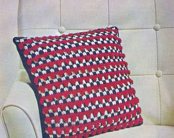 Accent Pillow Vintage Crochet Pattern, 1960s