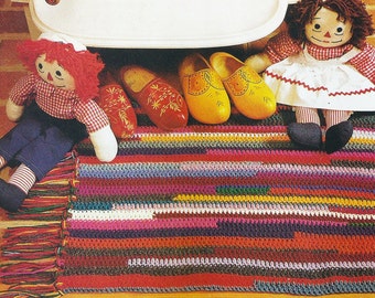 Hallway Runner Rug, Crochet Vintage Pattern