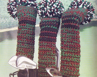 Golf Club Covers Vintage Crochet Pattern