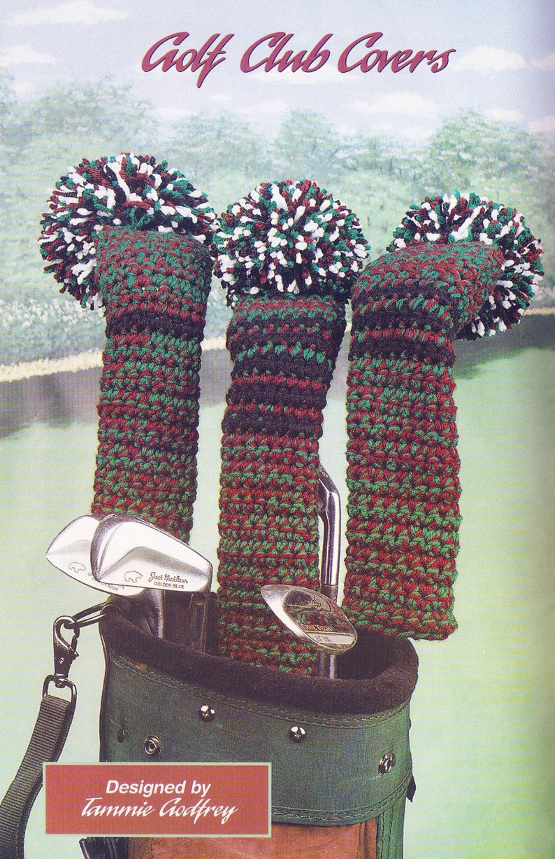 Golf Club Covers Vintage Crochet Pattern Etsy