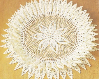 Crochet Centerpiece Doily Vintage Pattern