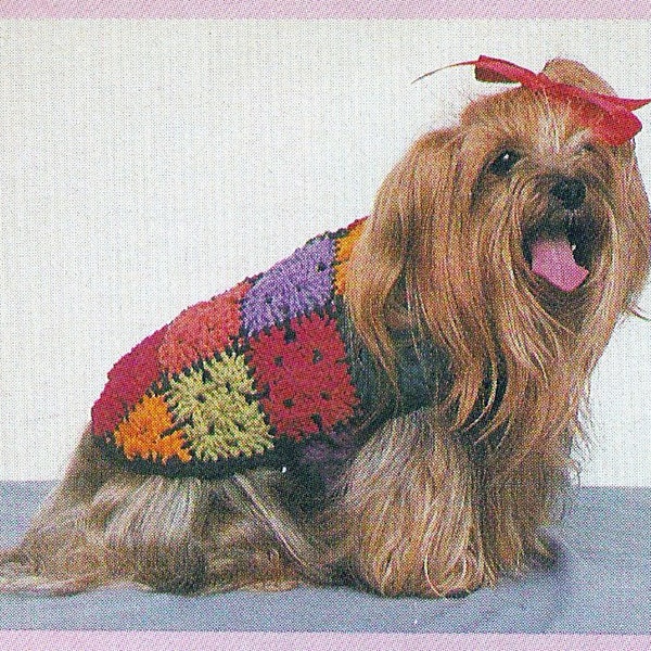 Puppy Coat Vintage Crochet Pattern