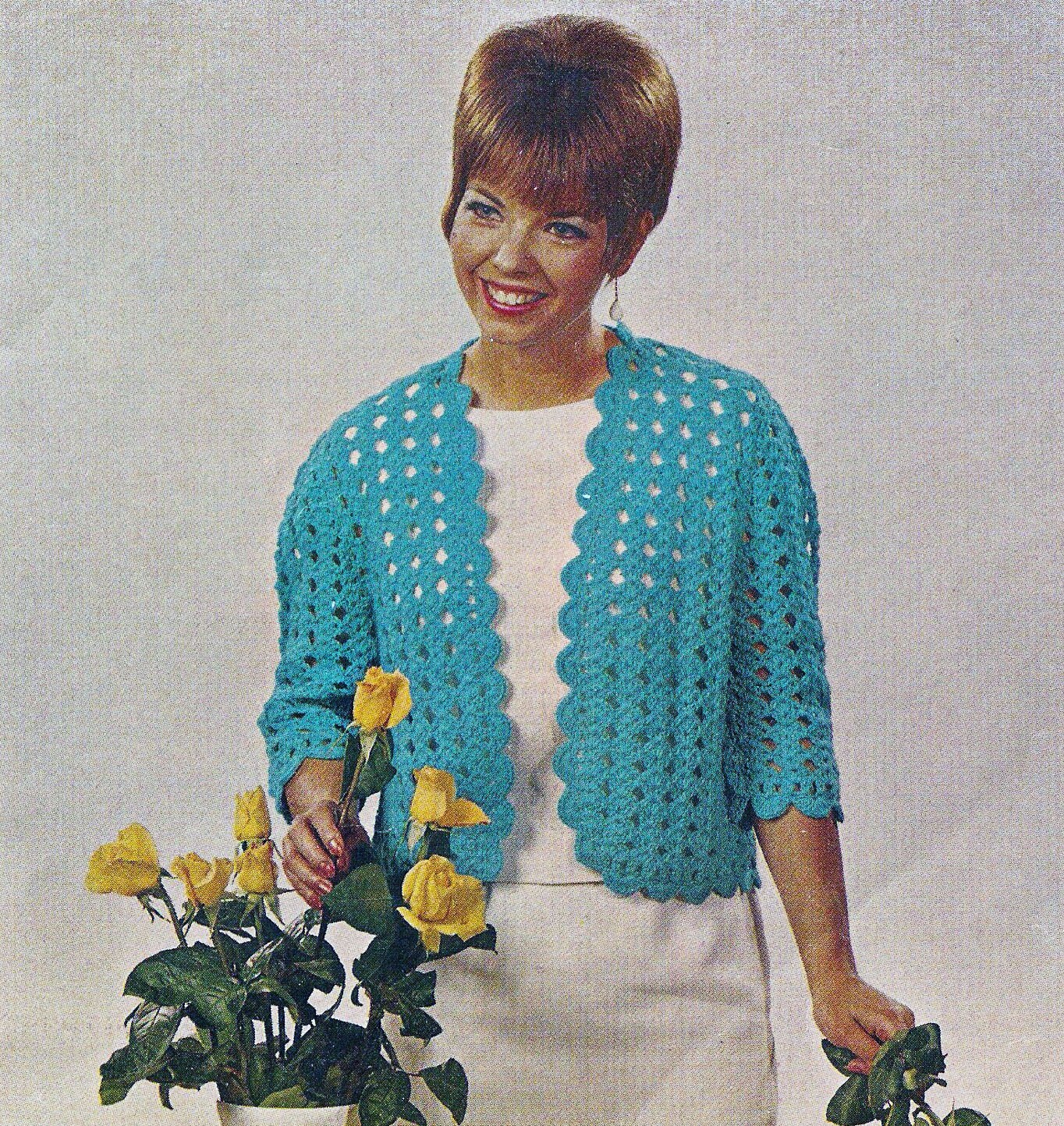 ジャケット・アウター Sheller Handmade stitch wool jacket coat 1960s Women's Shell Stitch Jacket Crochet Pattern - Etsy