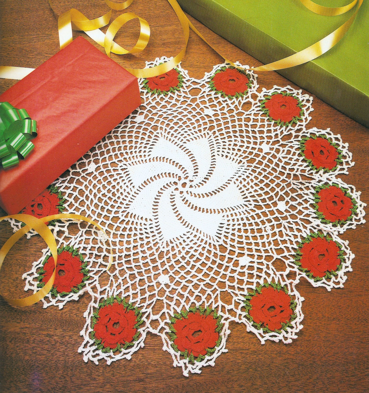 Rose Centerpiece Doily
