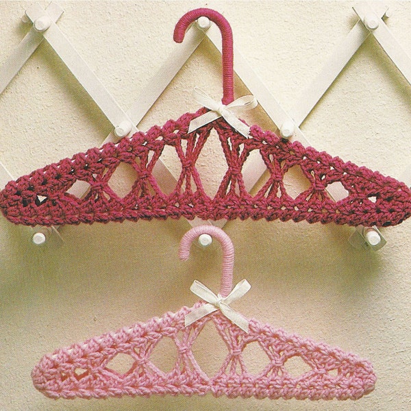 Fancy Hangers, Crochet Vintage Pattern