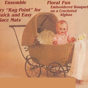Vintage Knitting Pattern, Baby Blanket