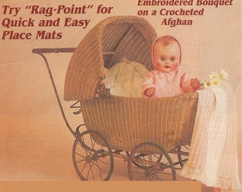 Vintage Knitting Pattern, Baby Blanket