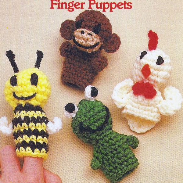 Finger Puppets Vintage Crochet Pattern