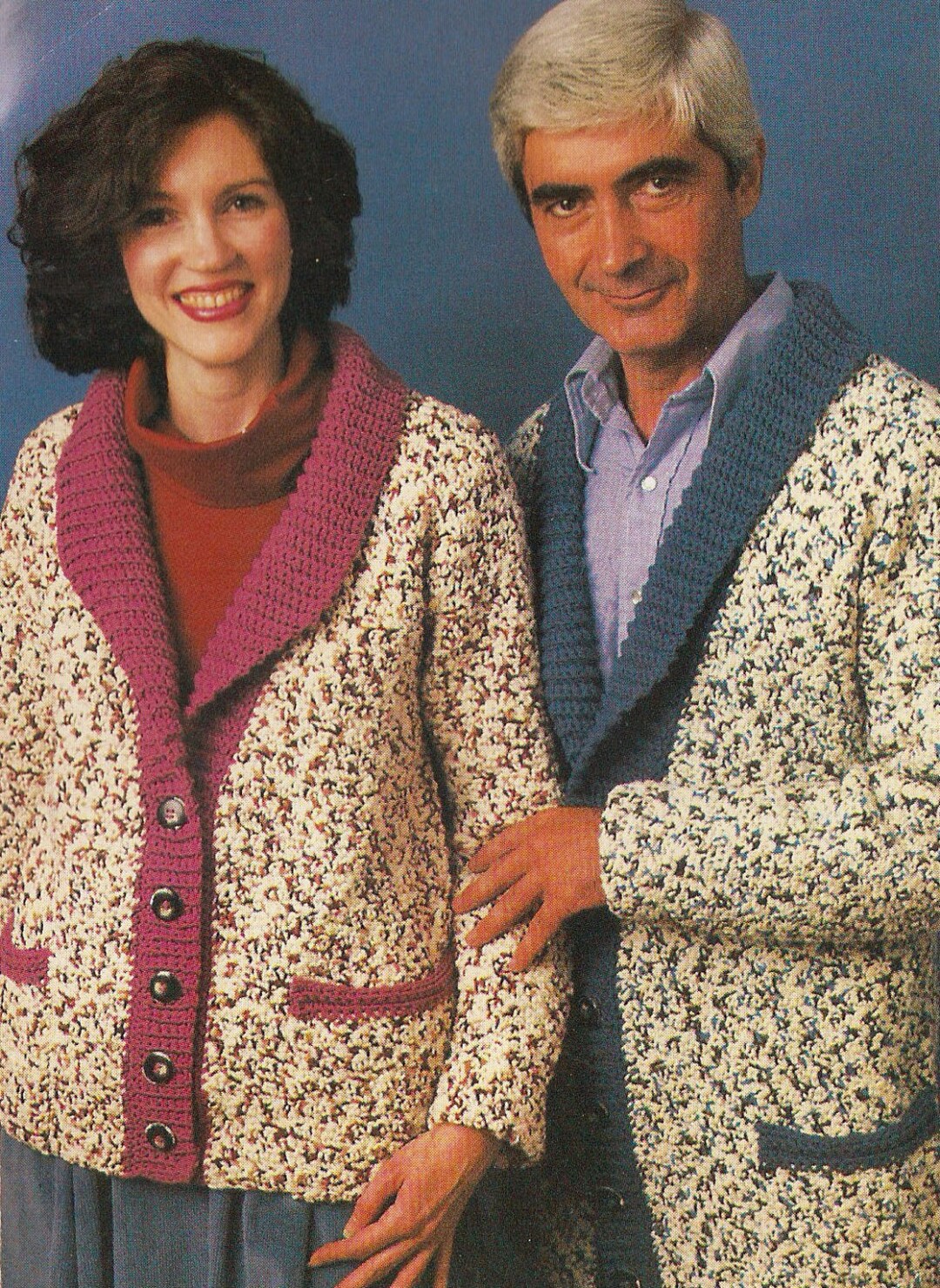 Shawl-collared Cardigan Vintage Crochet Pattern - Etsy