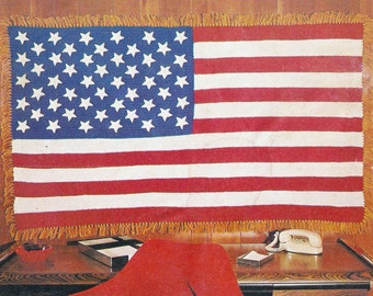 American Flag Vintage Crochet Pattern