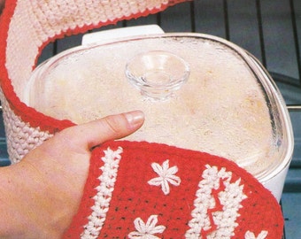Oven Mitts Vintage Crochet Pattern