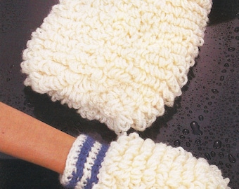 Car Wash Mitts Vintage Crochet Pattern