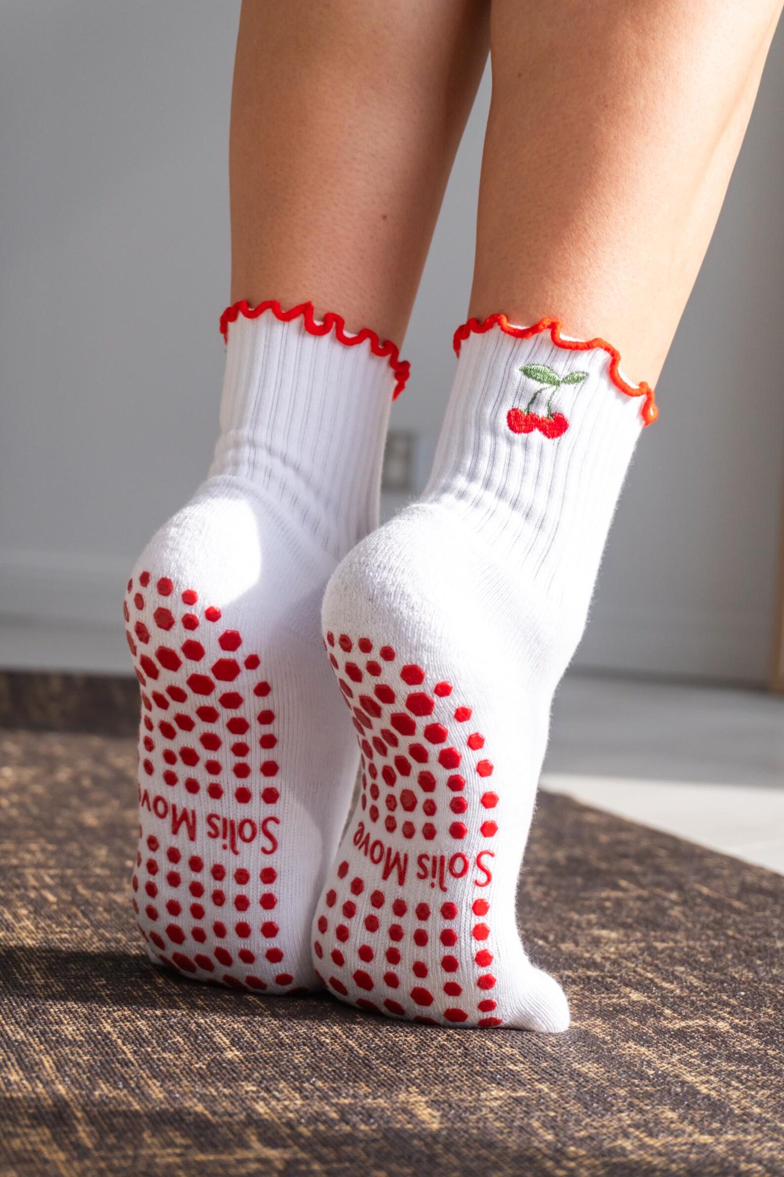 Tie-Dye Pilates Socks - Peach main image 0