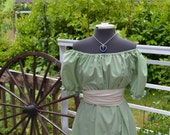 Edwardian Jane Austen Regency Dress and Sash costume all colors