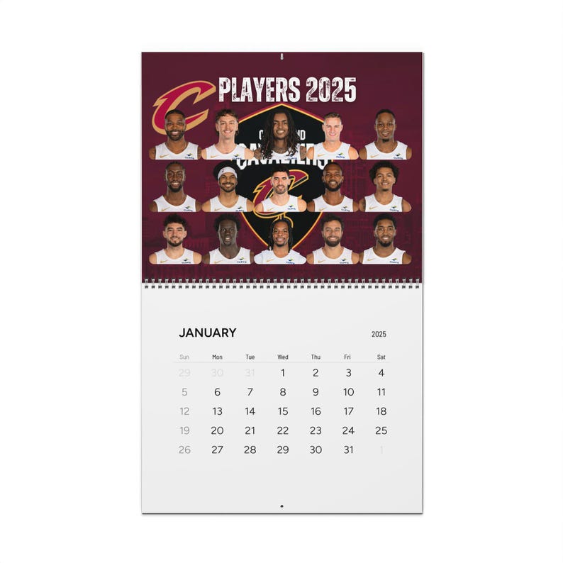 NBA Eastern Conference 2025 Wall Calendar Celebrate Basketball Elite